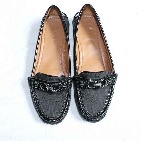 Coach Shoes - Coach Fortunata Canvas Slip On Loafers Sz 6.5